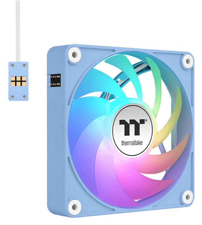 Thermaltake CL-F196-PL12BU-A sistema de refrigeración para ordenador Carcasa del ordenador Ventilador 12 cm Azul 3 pieza(s)