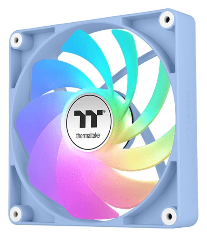 Thermaltake Fan Hydrangea Blue CT120 Carcasa del ordenador Ventilador 12 cm Azul, Blanco 2 pieza(s)