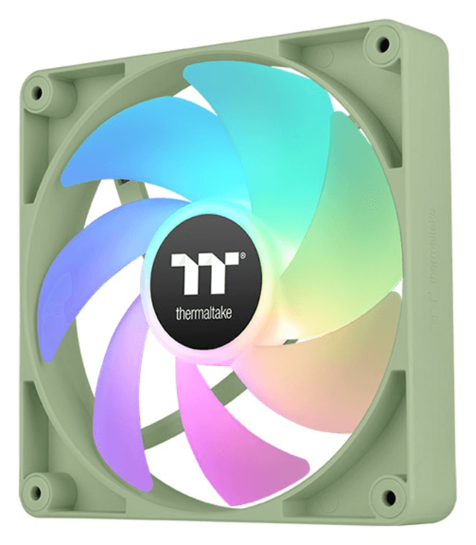 Thermaltake Matcha Green CT120 Carcasa del ordenador Ventilador 12 cm Verde, Blanco 2 pieza(s)