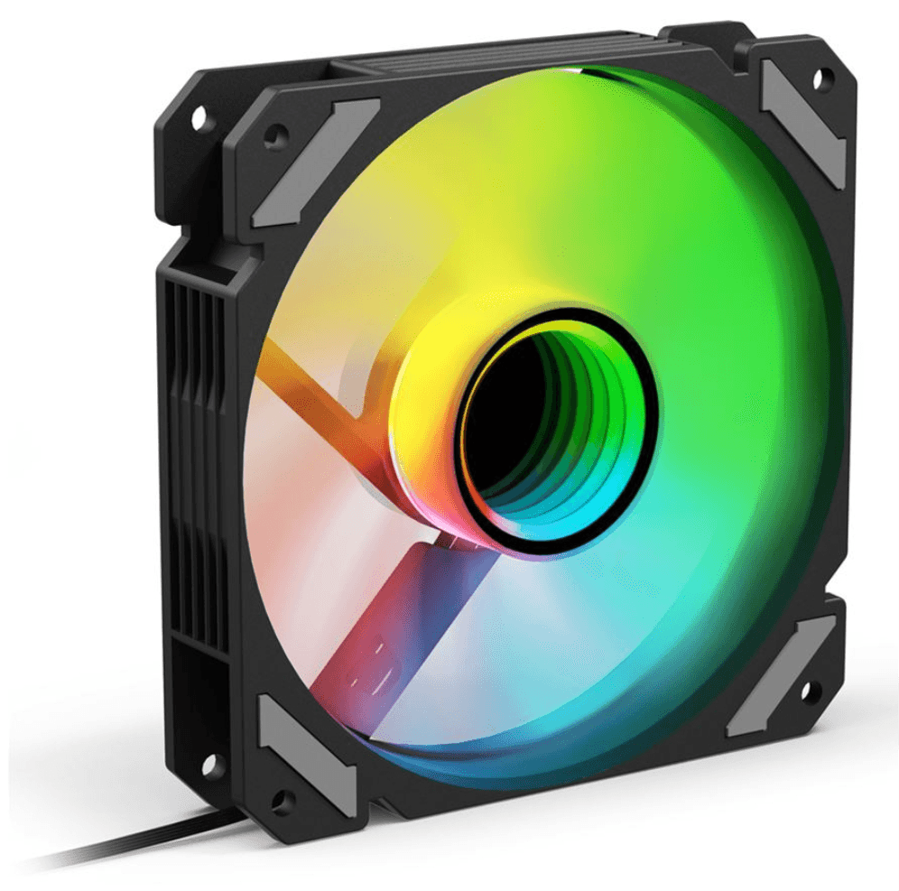 Sharkoon SHARK Mirror RGB PWM REVERSE Carcasa del ordenador Ventilador 12 cm Negro 1 pieza(s)