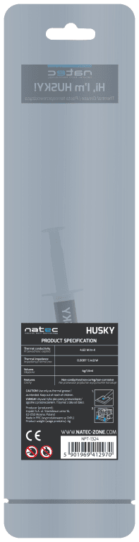 NATEC Husky compuesto disipador de calor 4,63 W/m·K 4 g