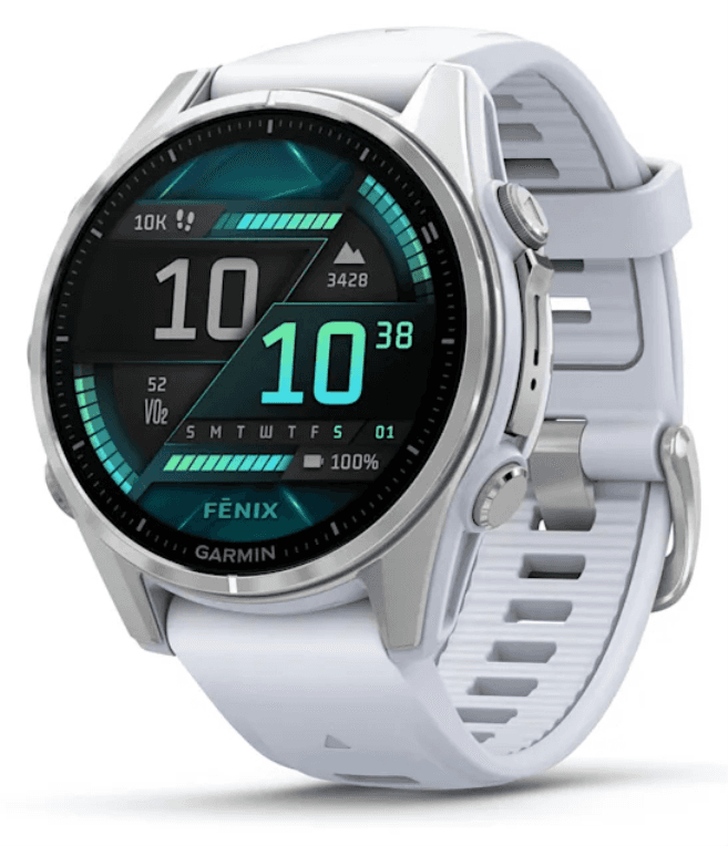 Garmin Fenix 8 3,3 cm (1.3") AMOLED 43 mm Digital 416 x 416 Pixeles Pantalla táctil Plata Wifi GPS (satélite)