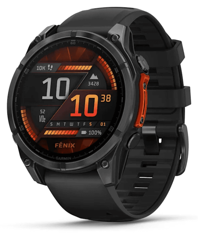 Garmin Fenix 8 3,56 cm (1.4") AMOLED 47 mm Digital 454 x 454 Pixeles Pantalla táctil Negro Wifi GPS (satélite)