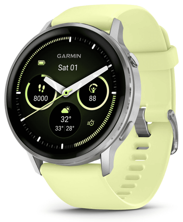 Garmin Venu 010-03014-02 Relojes inteligentes y deportivos 3,56 cm (1.4") AMOLED 45 mm Digital 454 x 454 Pixeles Pantalla táctil Plata Wifi GPS (satélite)