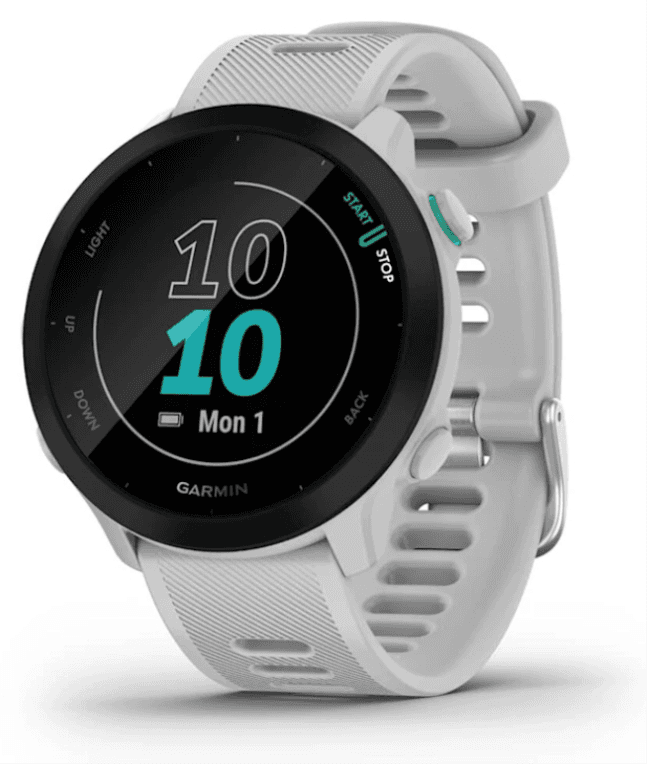 Garmin Forerunner 55 2,64 cm (1.04") MIP 42 mm Digital 208 x 208 Pixeles Blanco GPS (satélite)