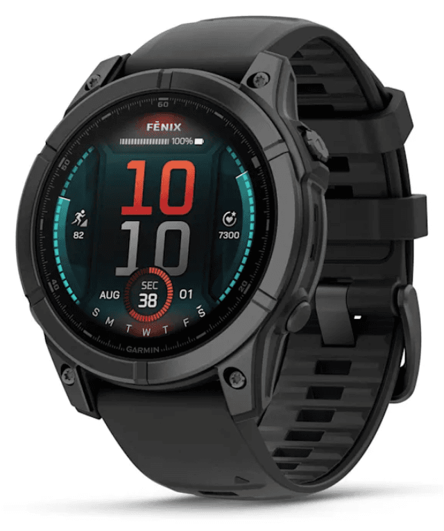 Garmin Fenix E 3,3 cm (1.3") AMOLED 47 mm Digital 416 x 416 Pixeles Pantalla táctil Negro Wifi GPS (satélite)