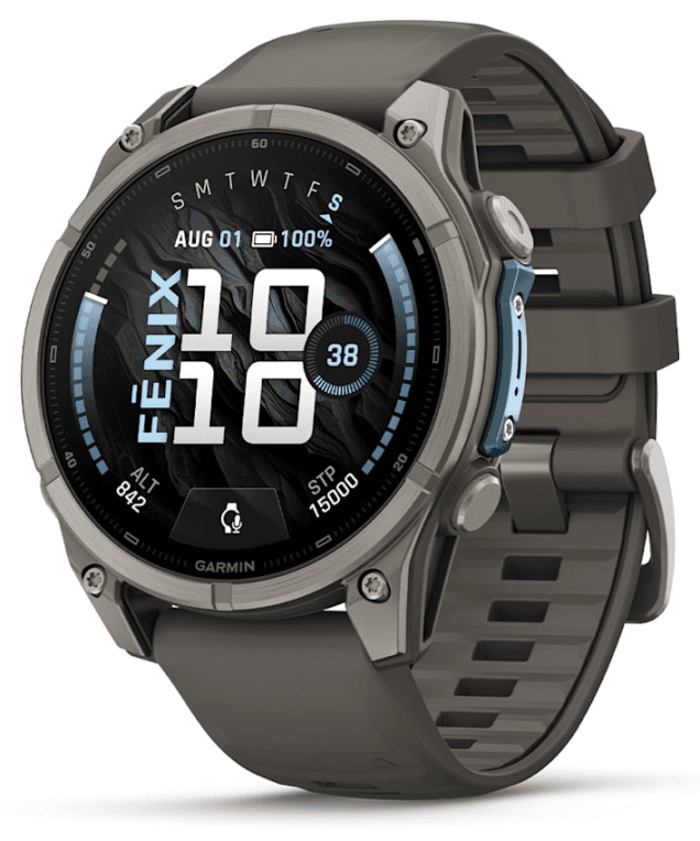 Garmin fenix 9 3,56 cm (1.4") AMOLED 47 mm Digital 454 x 454 Pixeles Pantalla táctil Titanio Wifi GPS (satélite)