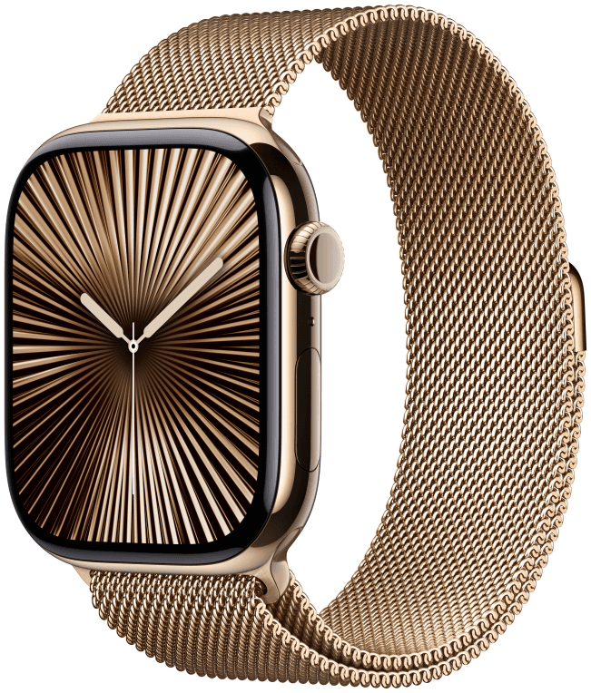 Apple Watch Series 10 OLED 46 mm Digital 416 x 496 Pixeles Pantalla táctil 4G Oro Wifi GPS (satélite)