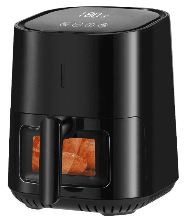 SILVER Praga IP390ATL Sencillo 4 L Independiente 1400 W Freidora de aire caliente Negro