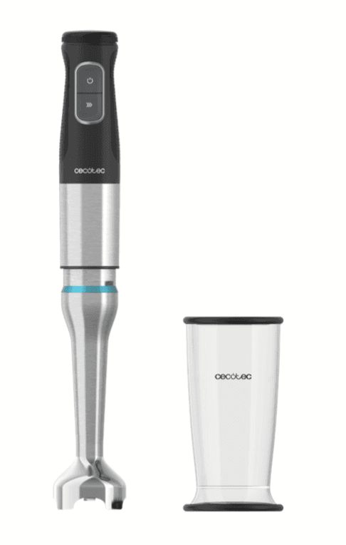 Cecotec 03966 licuadora Batidora de inmersión 1200 W Negro, Acero inoxidable