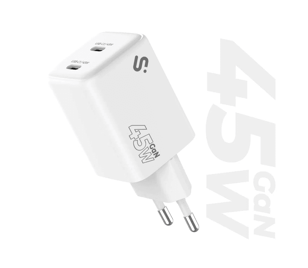 SUBBLIM Cargador GaN 45W Doble USB-C