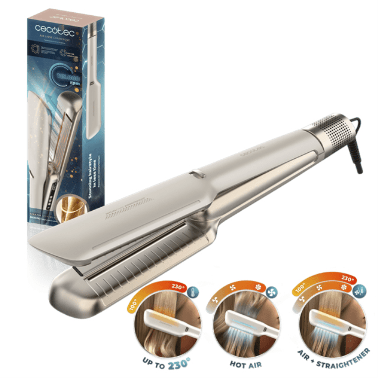 Cecotec Air Lisse Champagne Plancha de pelo Caliente Champán