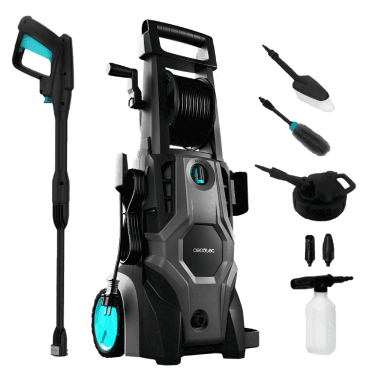 Cecotec HydroBoost 2400 AdvanceClean Limpiadora de alta presión o Hidrolimpiadora Vertical Eléctrico 480 l/h 2400 W Negro, Gris