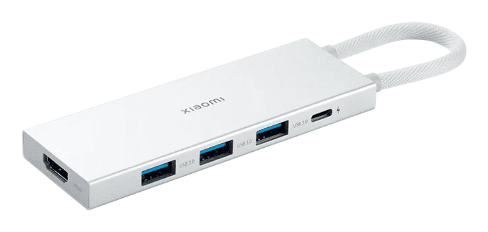 Xiaomi XMDS05YM base para portátil y replicador de puertos Alámbrico USB 3.2 Gen 1 (3.1 Gen 1) Type-A + Type-C Blanco
