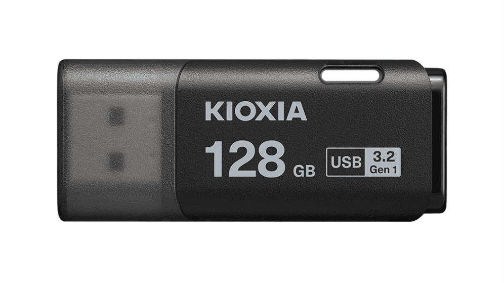 Kioxia LU301K128GG4 unidad flash USB 128 GB USB tipo A 3.2 Gen 1 (3.1 Gen 1) Negro