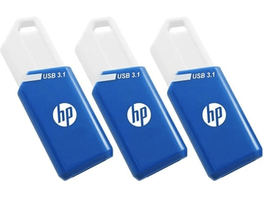 HP X755W PACK x3 unidad flash USB 128 GB USB tipo A 3.2 Gen 1 (3.1 Gen 1) Azul, Blanco
