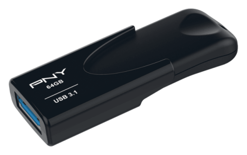 PNY Attaché 4 unidad flash USB 64 GB USB tipo A 3.2 Gen 1 (3.1 Gen 1) Negro