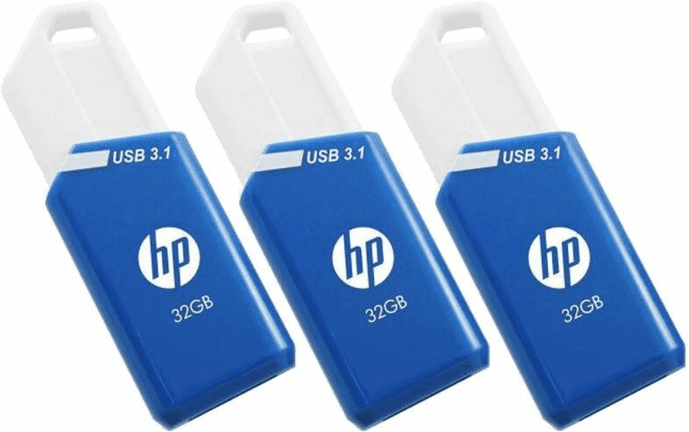 HP x755w Triple Pack unidad flash USB 32 GB USB tipo A 3.2 Gen 1 (3.1 Gen 1) Azul, Blanco