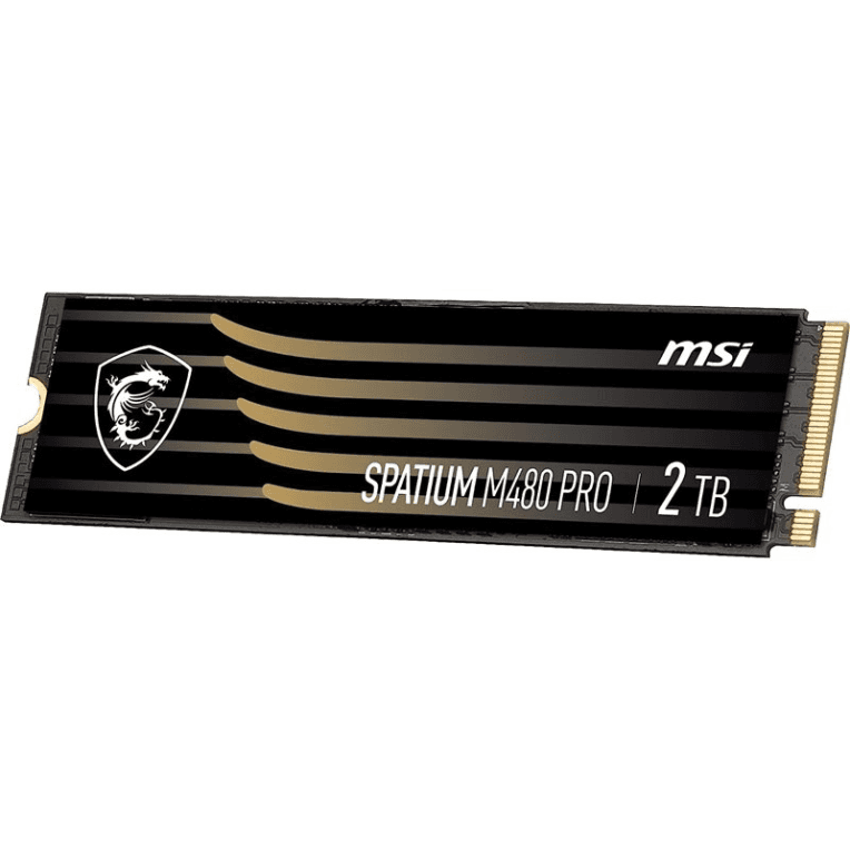 MSI Spatium M480 PRO PCIE 4.0 NVME M.2 2TB unidad de estado sólido PCI Express 4.0 3D NAND