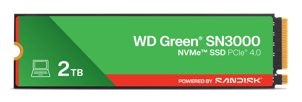 SanDisk Green WD SN3000 NVMe 2 TB M.2 PCI Express 4.0