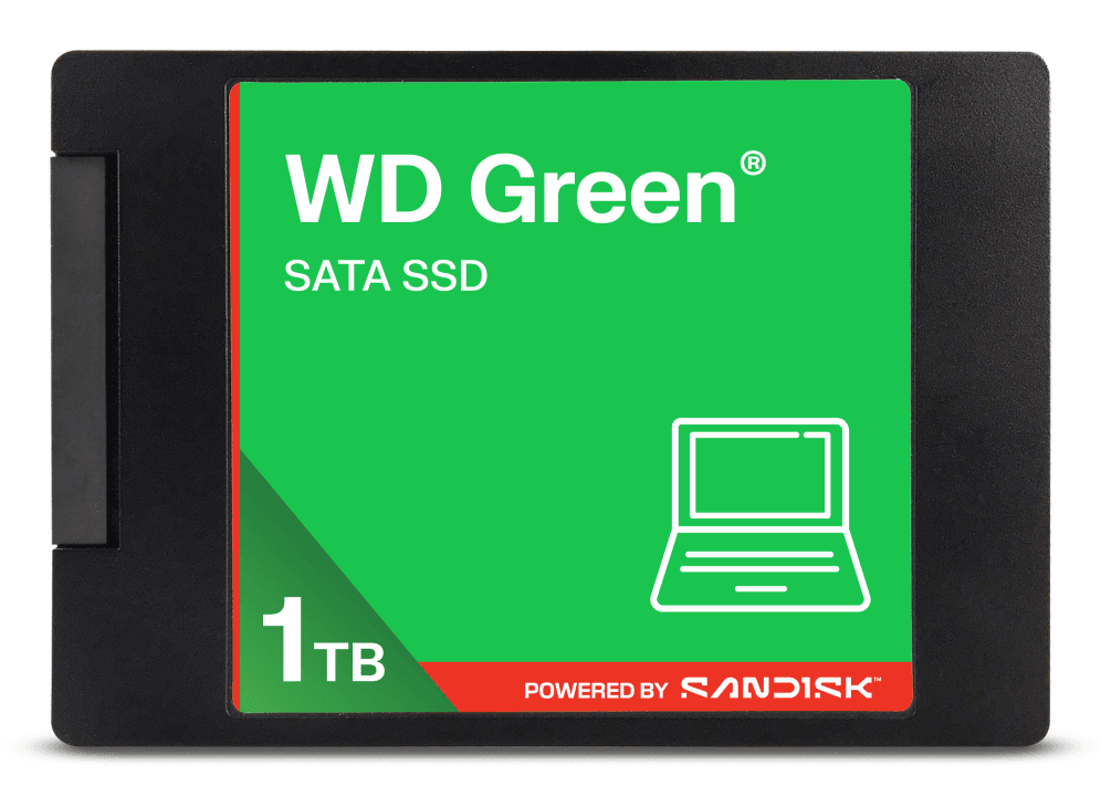 Western Digital Green WDS100T5G0A 1 TB 2.5" Serial ATA III 3D NAND