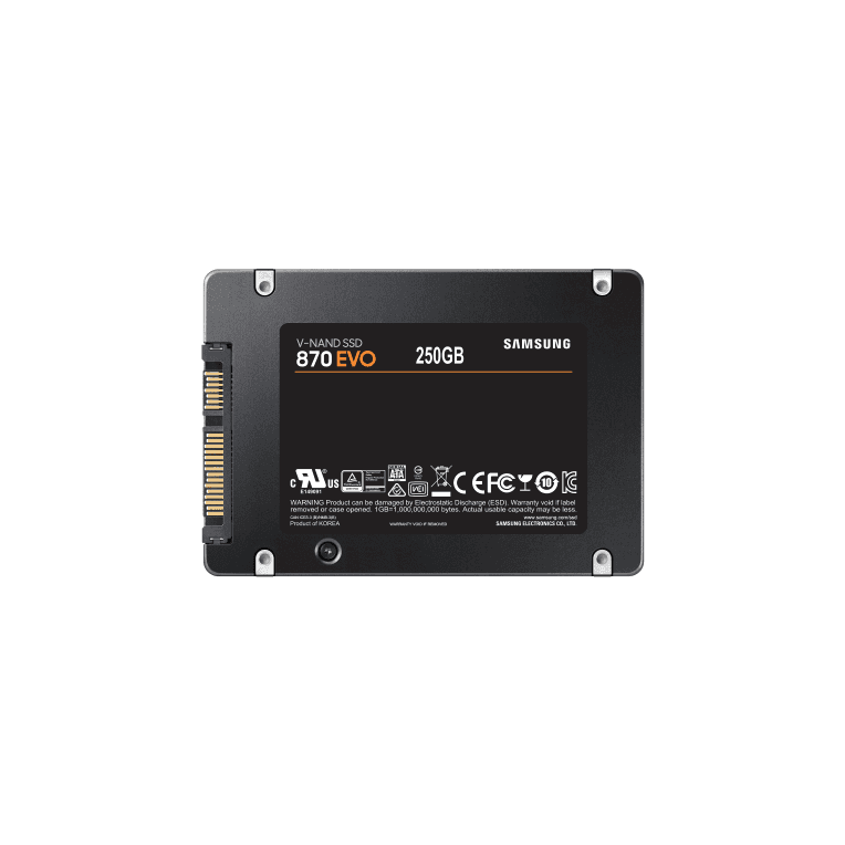 Samsung 870 EVO 250 GB 2.5" Serial ATA III V-NAND MLC