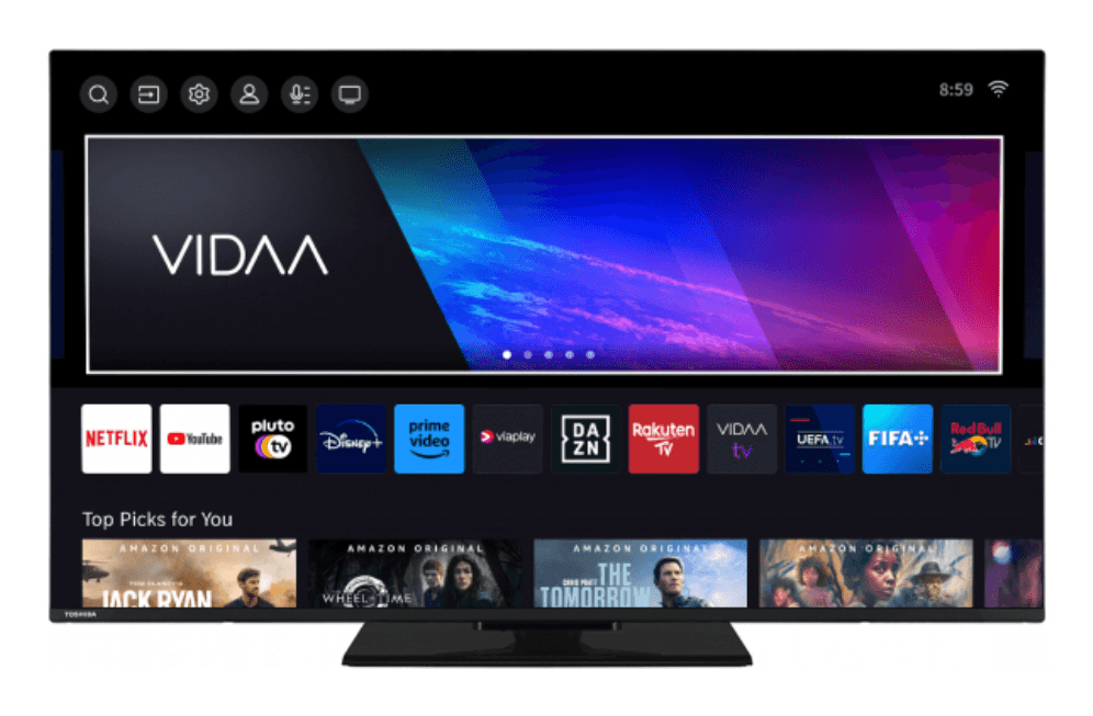 Toshiba 55UV3463DG Televisor 139,7 cm (55") 4K Ultra HD Smart TV Negro 300 cd / m²