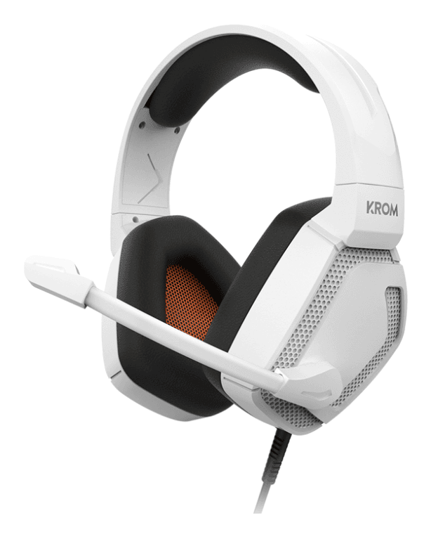 Krom Kopa Pro Auriculares Alámbrico Diadema Juego Blanco