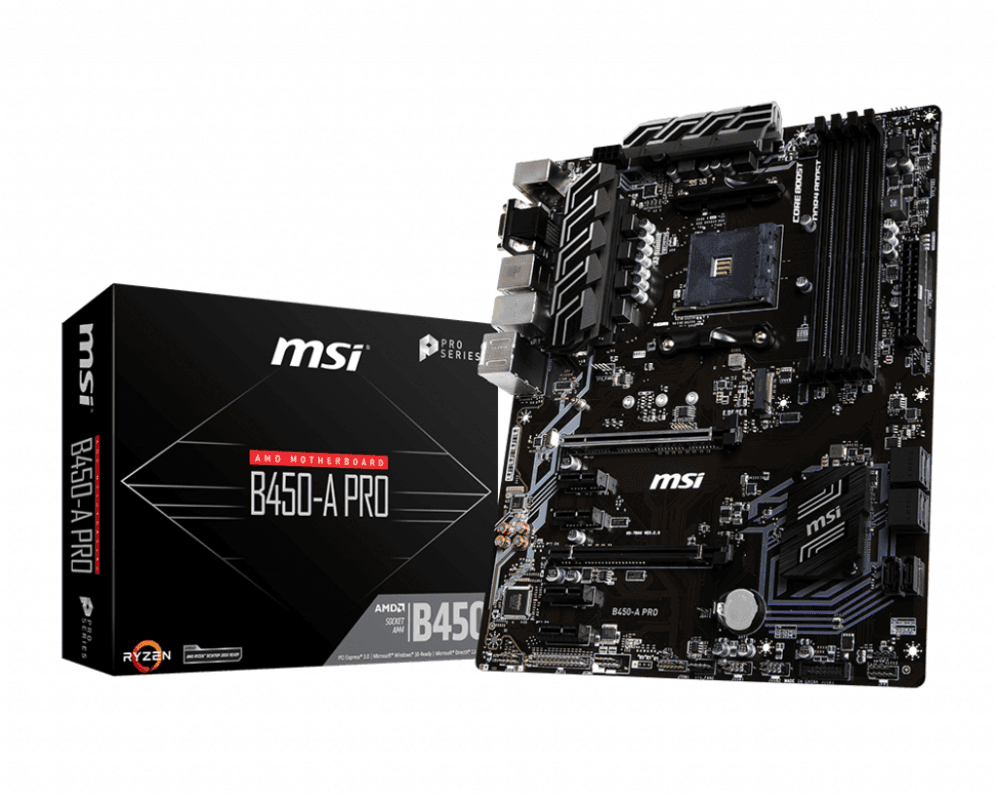 MSI B450-A-PRO AMD B450 Zócalo AM4 ATX
