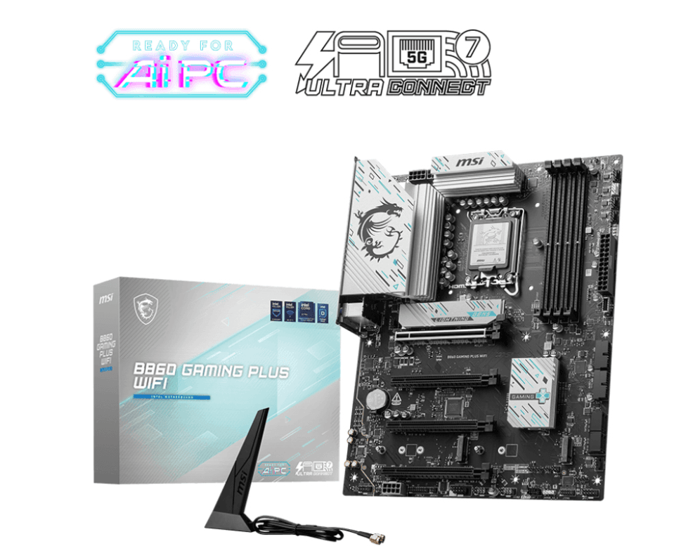 MSI B860 GAMING PLUS WIFI placa base Intel B860 LGA 1851 (Socket V1) ATX