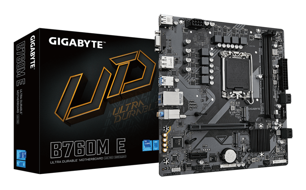 GIGABYTE B760M E placa base Intel B760 LGA 1700 micro ATX