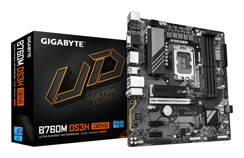 GIGABYTE B760M DS3H GEN5 placa base Intel B760 Express LGA 1700 micro ATX