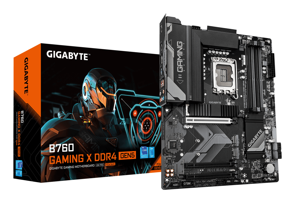 GIGABYTE B760 GAMING X DDR4 GEN5 Placa Base – Compatible con procesadores Intel Core 14? generación, VRM de 8+1+1 fases, hasta 5333 MHz DDR4 (OC), 3xPCIe 4.0 M.2, LAN 2.5GbE, USB 3.2 Gen 2