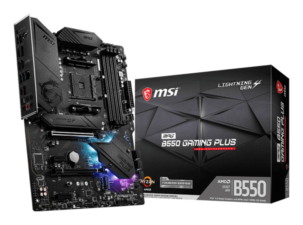MSI MPG B550 Gaming Plus AMD B550 Zócalo AM4 ATX
