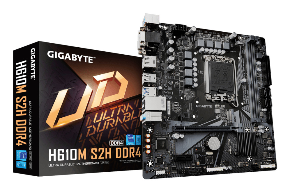 GIGABYTE H610M S2H DDR4 placa base Intel H610 Express LGA 1700 micro ATX
