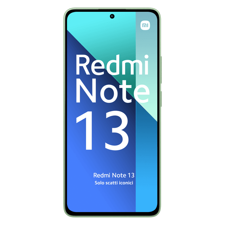 Xiaomi Redmi Note 13 16,9 cm (6.67") Ranura híbrida Dual SIM Android 13 4G USB Tipo C 8 GB 512 GB 5000 mAh Verde, Color menta