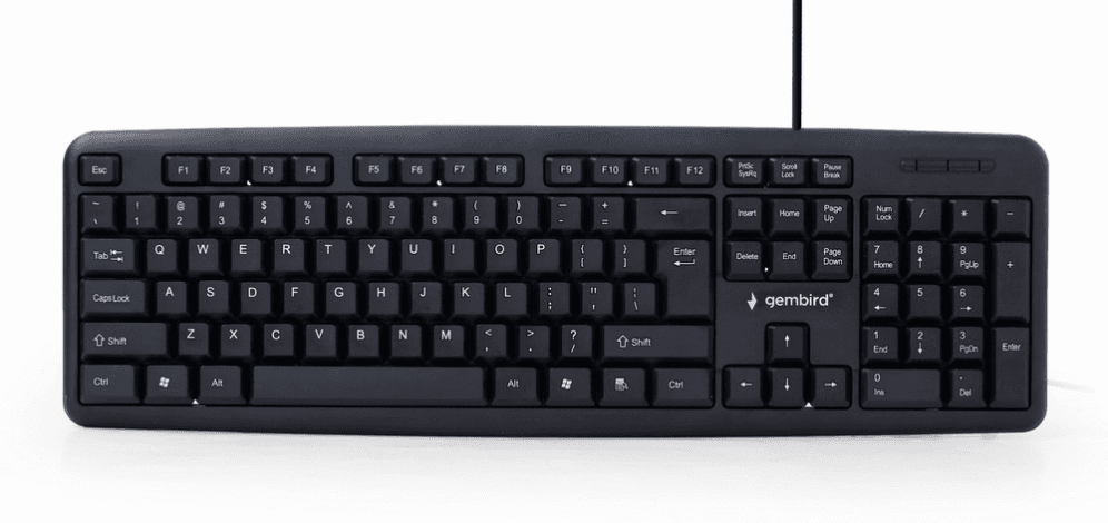 Gembird KB-U-103-ES teclado Hogar USB Español Negro