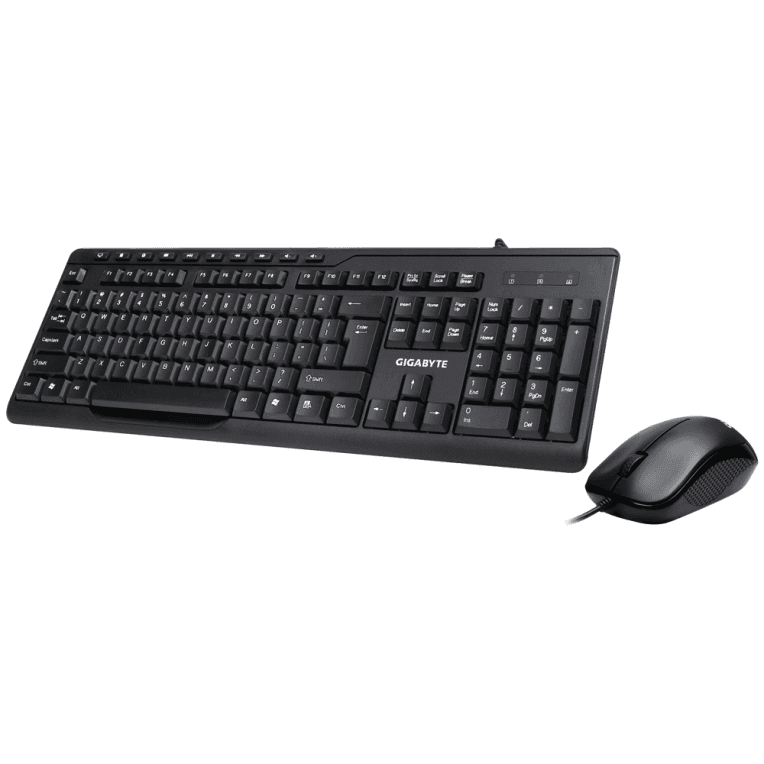 GIGABYTE KM6300 teclado Ratón incluido Hogar USB QWERTY Español Negro