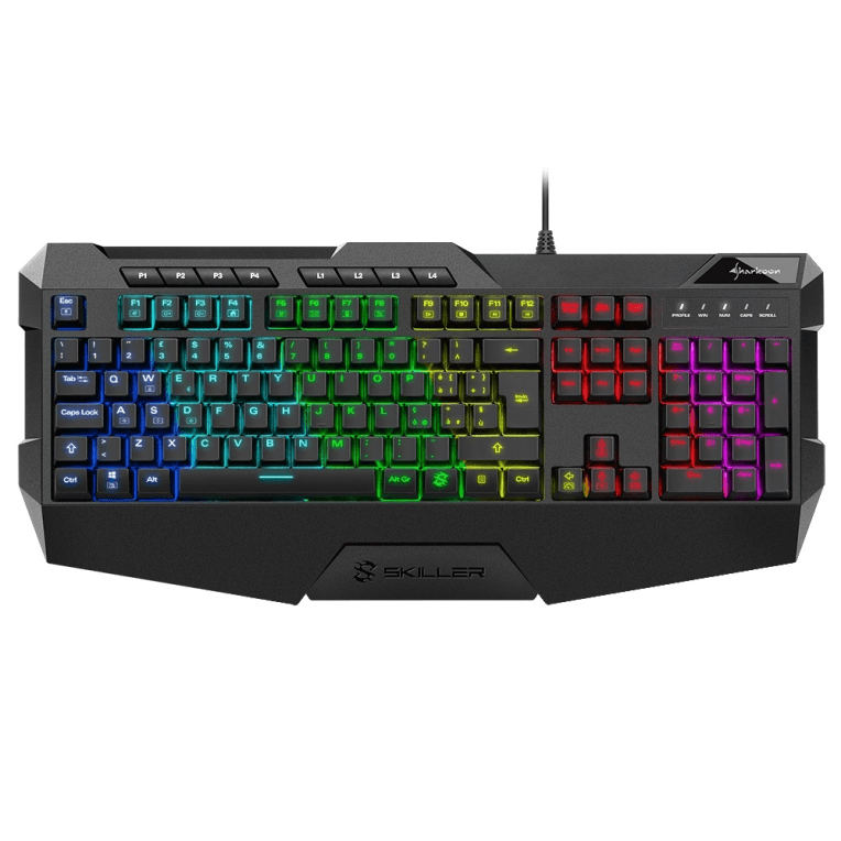 Sharkoon Skiller SGK4 teclado Juego USB QWERTY Portugués Negro
