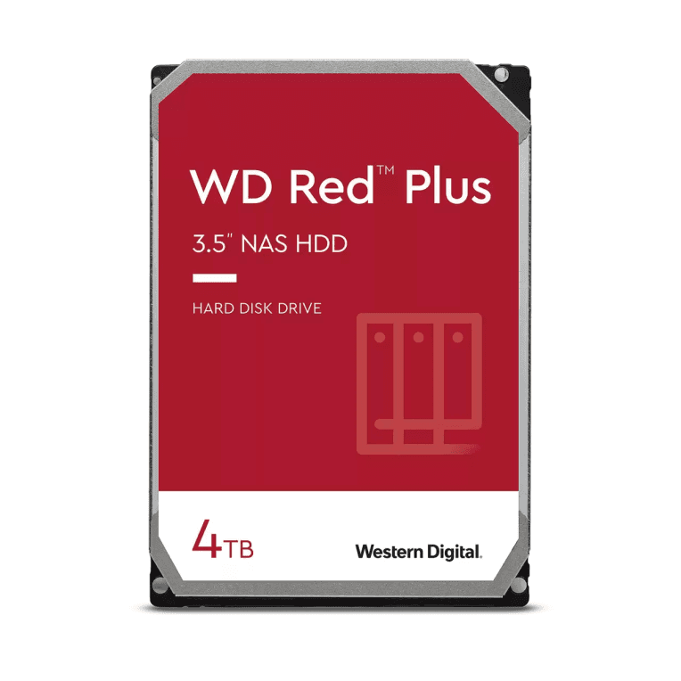 Western Digital Red Plus disco duro interno 4 TB 5400 RPM 256 MB 3.5" Serial ATA III
