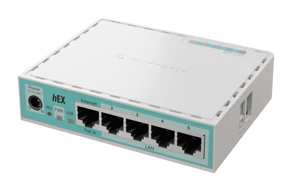 Mikrotik hEX router Gigabit Ethernet Blanco