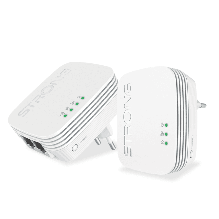 Strong POWERLWF600DUOMINI adaptador de red PowerLine 600 Mbit/s Ethernet Wifi Blanco 2 pieza(s)