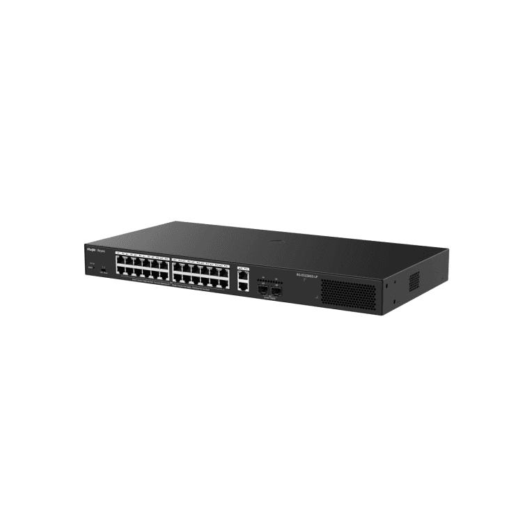 Ruijie Networks RG-ES228GS-LP switch Gestionado L2 Gigabit Ethernet (10/100/1000) Energía sobre Ethernet (PoE) Escritorio Negro