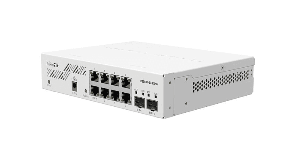 Mikrotik CSS610-8G-2S+IN switch Gigabit Ethernet (10/100/1000) Energía sobre Ethernet (PoE) Blanco
