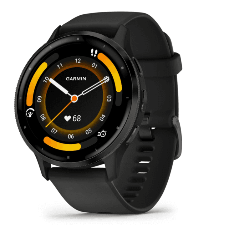 Garmin Venu 3 3,56 cm (1.4") AMOLED 45 mm Digital 454 x 454 Pixeles Pantalla táctil Negro Wifi GPS (satélite)