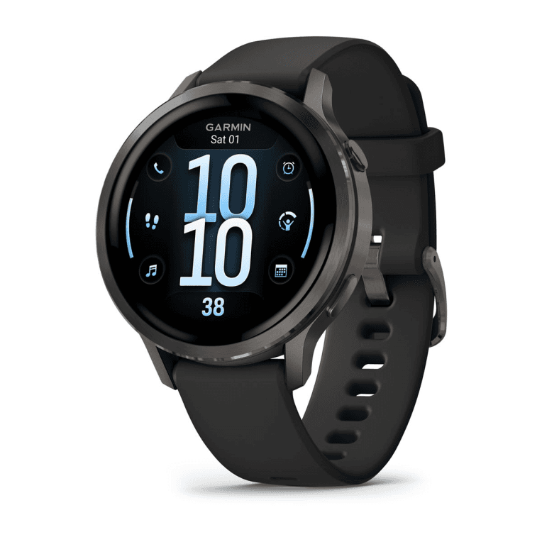 Garmin Venu 4 3,05 cm (1.2") AMOLED 41 mm Digital 390 x 390 Pixeles Pantalla táctil Negro Wifi GPS (satélite)