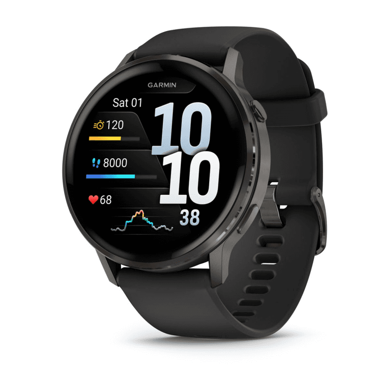 Garmin Venu 4 3,56 cm (1.4") AMOLED 45 mm Digital 454 x 454 Pixeles Pantalla táctil Negro Wifi GPS (satélite)