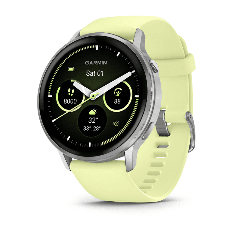 Garmin Venu 010-03014-02 Relojes inteligentes y deportivos 3,56 cm (1.4") AMOLED 45 mm Digital 454 x 454 Pixeles Pantalla táctil Plata Wifi GPS (satélite)