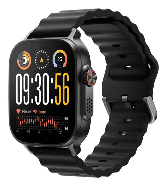realme Watch 5 5 cm (1.97") AMOLED Digital 390 x 450 Pixeles Pantalla táctil Negro GPS (satélite)