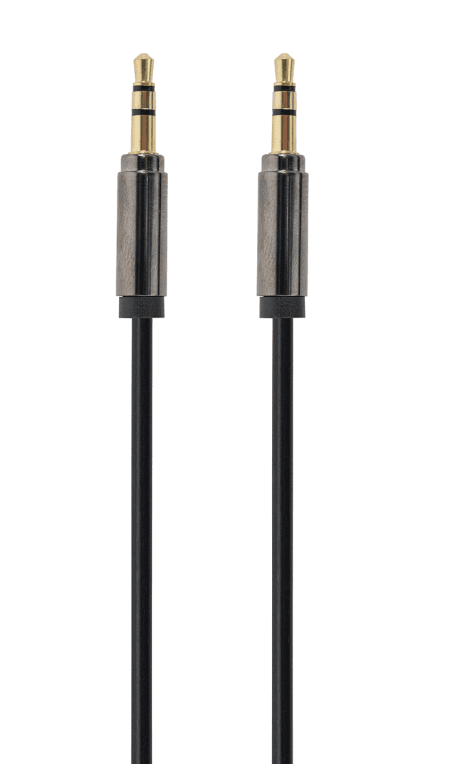 Gembird Cable CCAP-444-0.75M (Mini Jack M - Mini Jack M; 0,75m; black color) cable de audio 3,5mm Negro